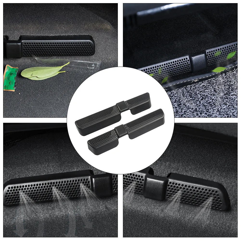 1Pair Heavy Duty ABS Air Outlet Protective Cover for Car Ac Vent Prevent Paper Scraps Entry on Air Conditioner Outlet