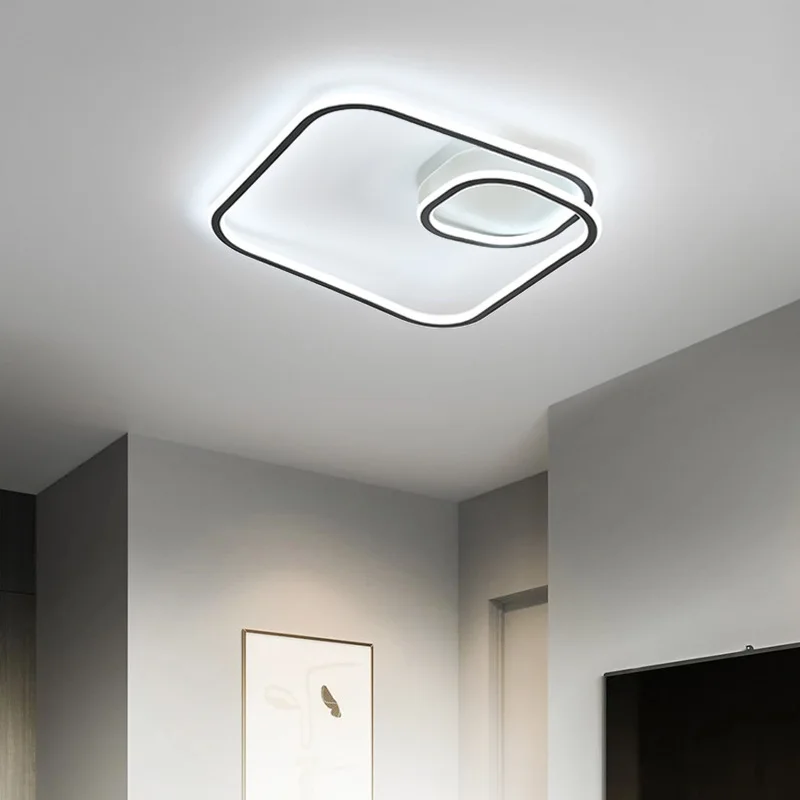 Plafonnier LED au Design Minimaliste Moderne, Éclairage d'Nik, Luminaire Décoratif de Plafond, Idéal pour une Salle à Manger ou une Chambre à Coucher