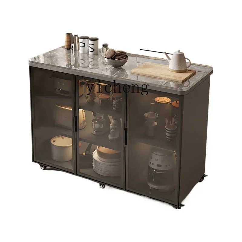 XL Slate Kitchen Cutting Table Locker Multifunctional Console Multi-layer Edge Cabinet