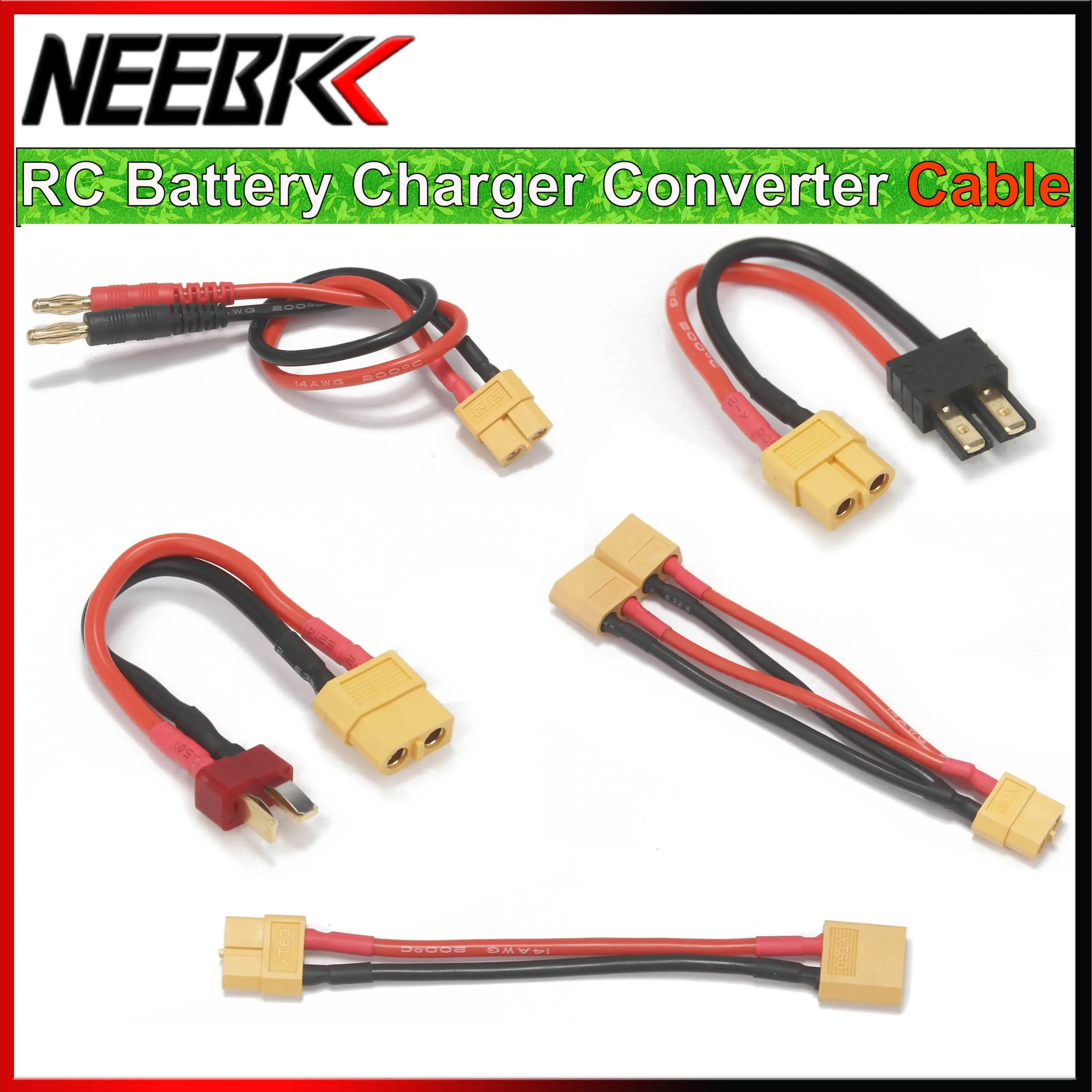 RC Multi Batterie Ladegerät Adapter Konverter Kabel 4,0mm Banana/T/XT30/XT60/XT90/TRX Alligator Clip Stecker für IMAX B6 B6AC UP11 UP9