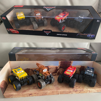 Disney Pixar Cars Off Road Vehicle Pullback Cars 4pcs/set Lightning Mcqueen Alloy Car Model Set Kids Birthday Gift Toys