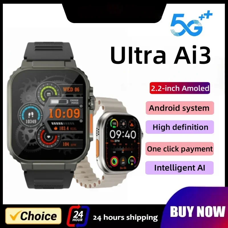 

Система Android, умные часы полной сети 4G, 2,2 дюйма, AMOLED 448*528 AMOLED, хранилище 32+256 ГБ, SIM-карта, Ai, Healthy, 180 ° вращающаяся камера