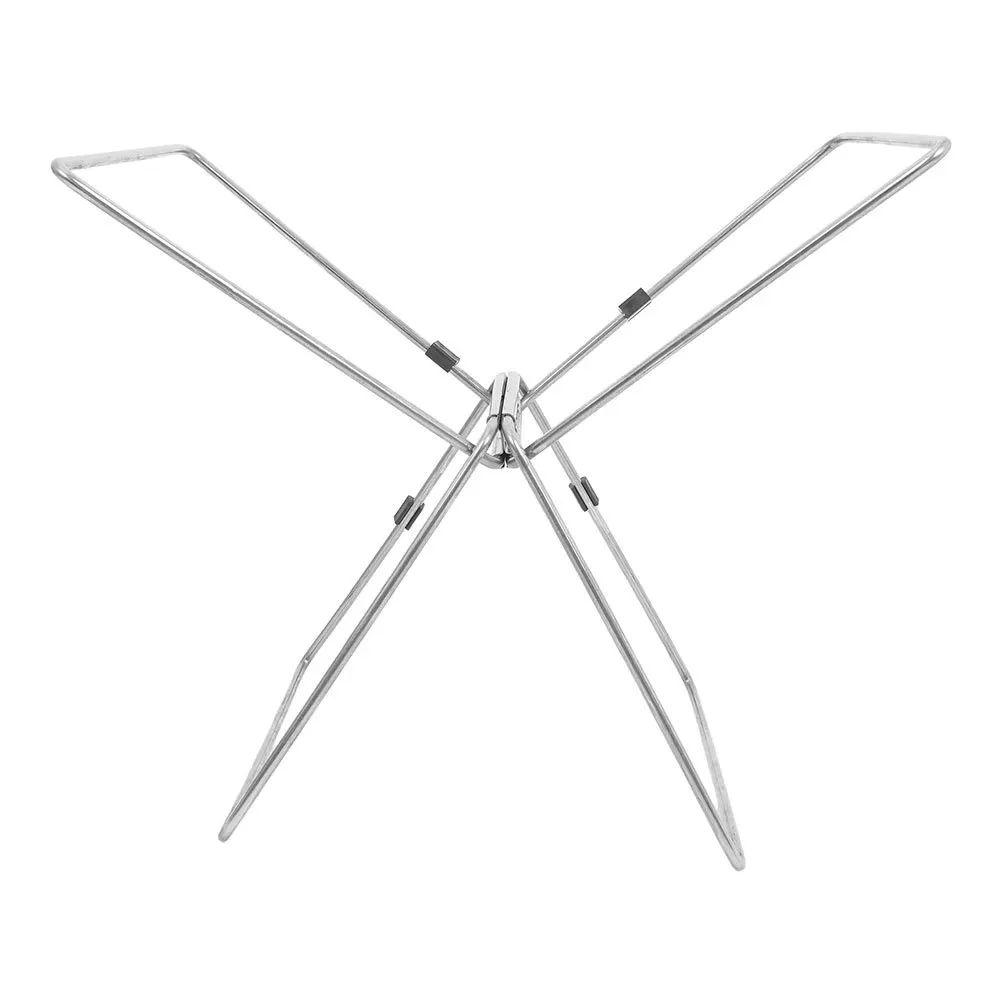 

Stainless Steel Portable Camping Storage Rack Cooler Box Lifter Heavy Duty Outdoor Metal Holder Lightweight Durable Easy Carry