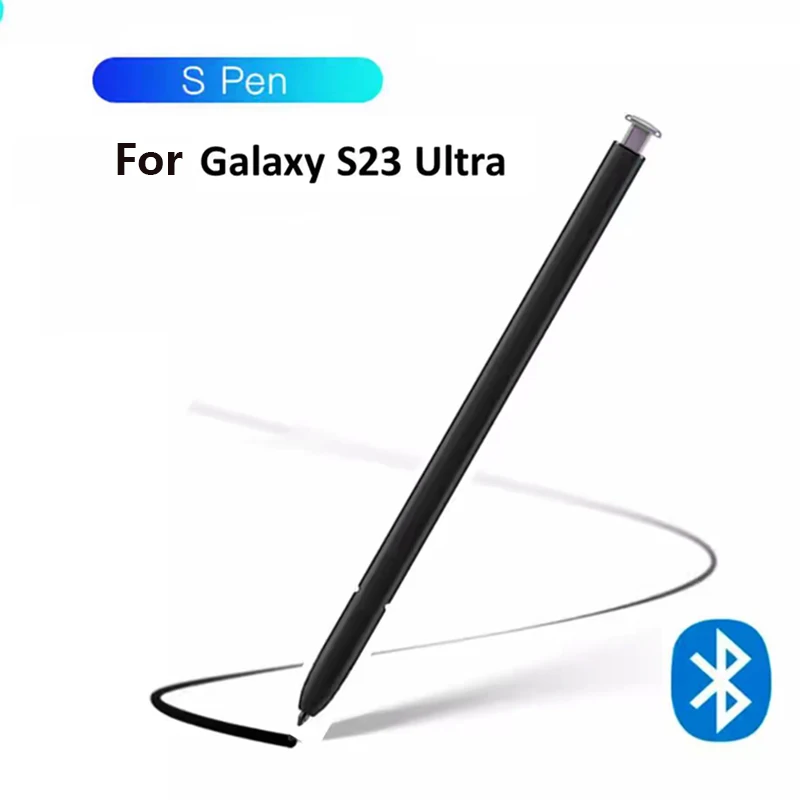 For Samsung Galaxy S23 Ultra 5G SM-S918B Active Stylus Pen Touch Screen S Pen Replacement With Bluetooth Function & Air Actions