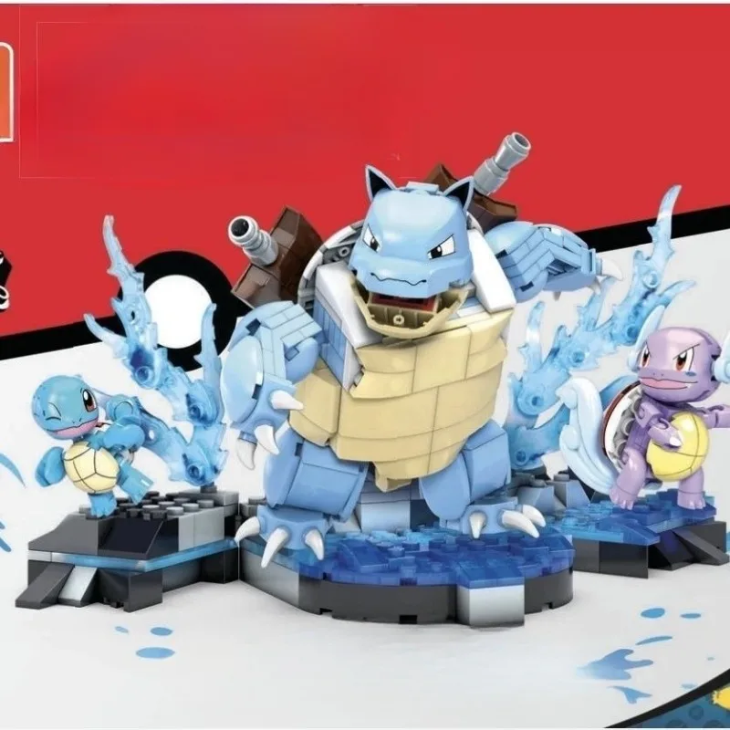 

Pokemon Building Blocks Anime Blastoise Venusaur Charizard Assembly Toy Model Decoration Children's Christmas Gift