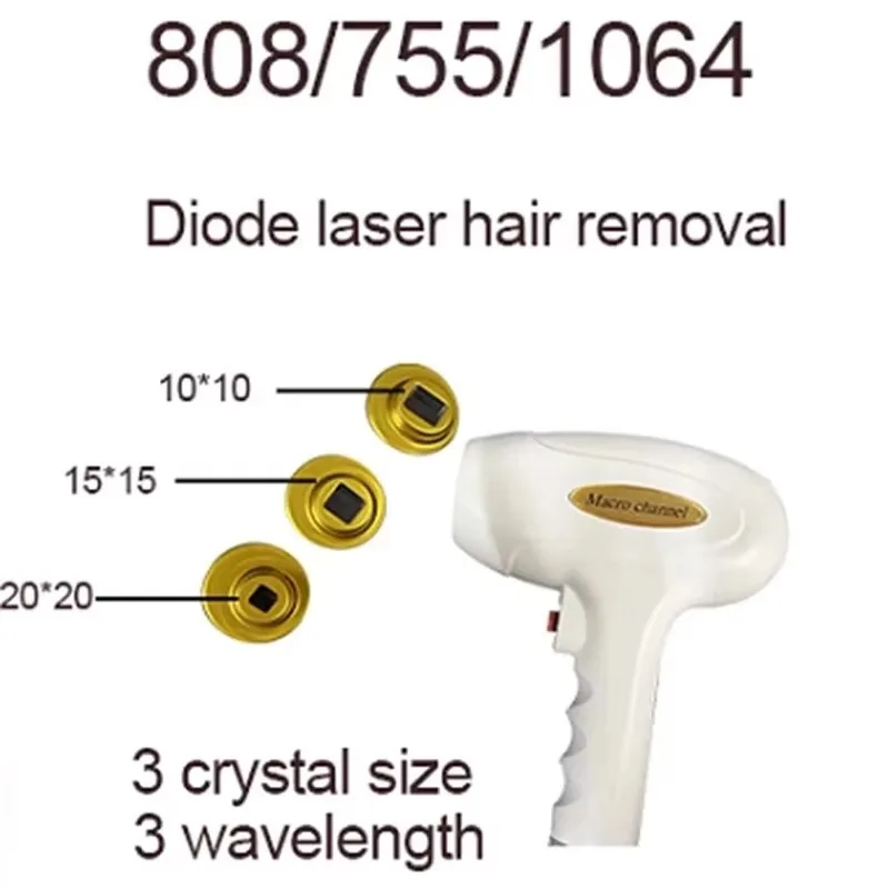 2026 Newest 2 In 1 808Nm Q Switched Nd Yag Diode Picosecond Hair Tattoo Removal Machine Accessory Handpiece