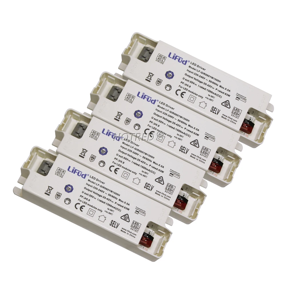 Lifud LED Driver GIR040YS0900H 40W 800mA 850mA 900mA 950mA 1000mA 1050mA High PF Contant Current Isolation Lighting Transformer