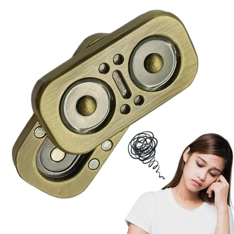 

Magnetic Finger Slider Owl Hand Slider Fidget Spinner For Mood Relaxing Metal Toys For School Office Home Bus