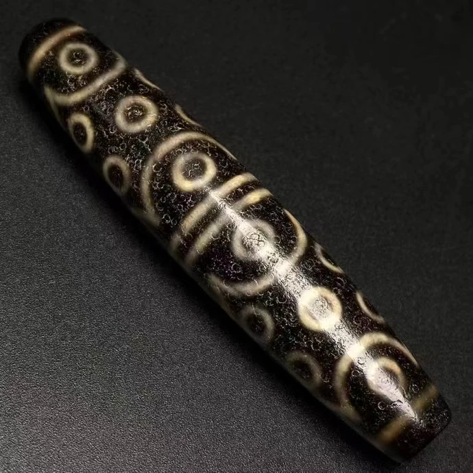 

Rare Totem 30 Eyes Old Agate Dzi Bead natural Stone Necklace Pendant 78*16mm Jewelry Accessories
