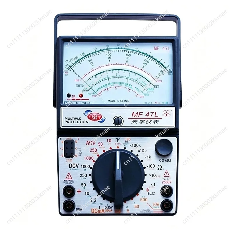 MF47L Analog Multimeter, Multi-Purpose with LED & Zener Diode Test, Burn-Out Protection Circuit