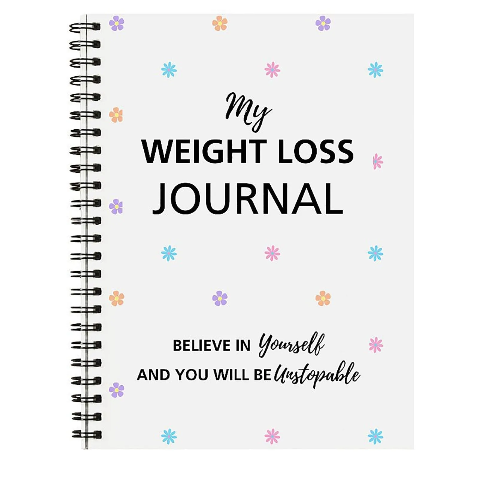 Diario fitness - A5 include libbre Misurazioni perduti e corpo Pianificatore fitness Obiettivi e sezioni di riflessioni