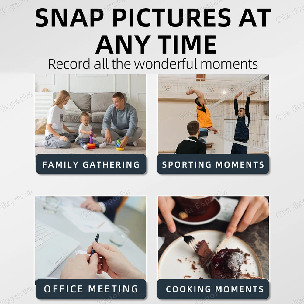 الذكية AI نظارات بلوتوث HD 800W بكسل اطلاق النار كاميرا مقاومة للماء صور فيديو مكالمة صوتية الترجمة نظارات التعرف الذكية #6