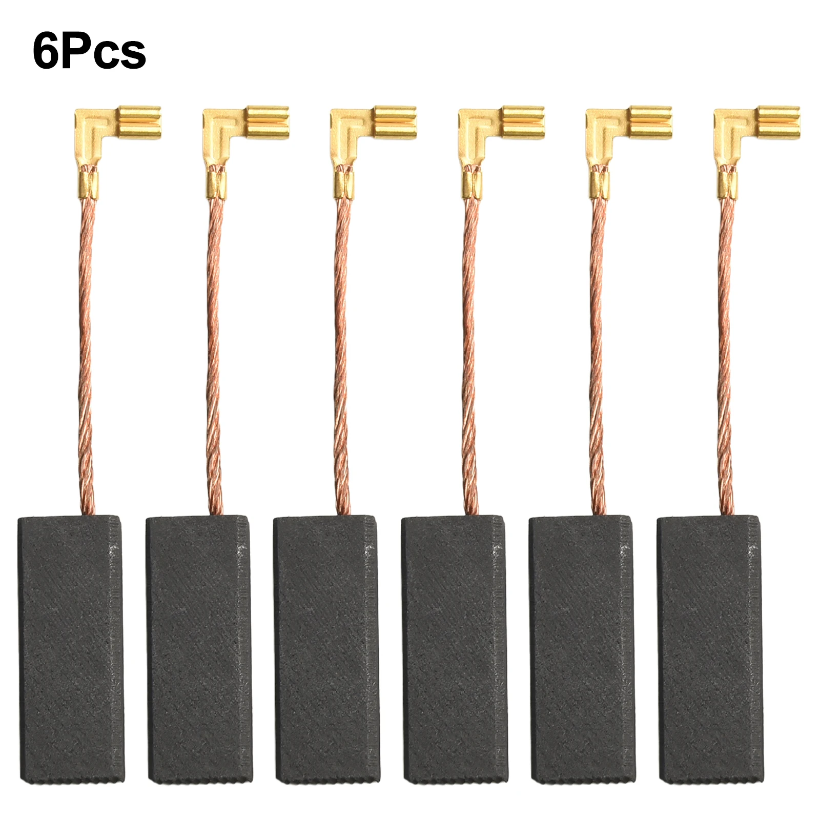 For Chainsaw Brushes Set Carbon Brushes Outdoor Equipment Size: 6.2x11.2x29mm 6 Pieces Maintenance Accessories