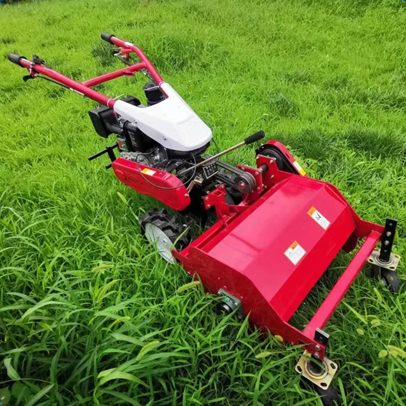 Factory Direct 173cc 4-Stroke Industrial Grade Engine Orchard Weed Cleaning Lawn Mower Machine with Grass Returning Feature