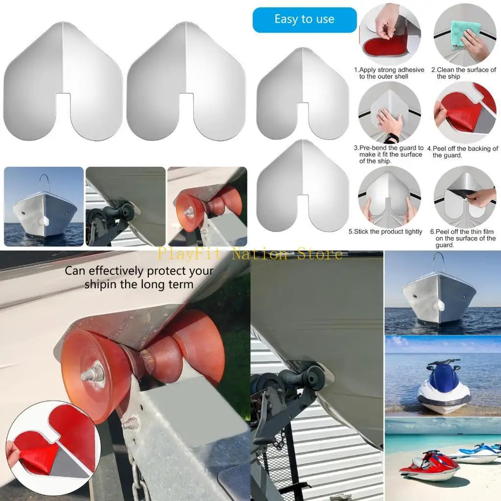 242F Wear Scratches Protecting Boats Bows Guard Boats Hulls Protectors Trailer Roller with Strong Adhesive and Smooth