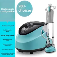 EU/UK Smart Household Appliance Double Rod Vertical Hanging Steam Portable Fast-heat Steam Ironing With Band Plate For Clothes