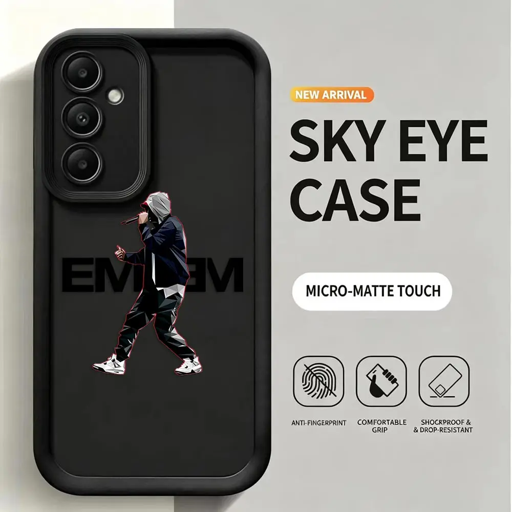 Phone Case For Samsung Galaxy S26 S25 S24 S23 S22 S21 FE S20 ULTRA PLUS Silicone Case Shell Funda Cover Hip Hop Poster E-Eminem