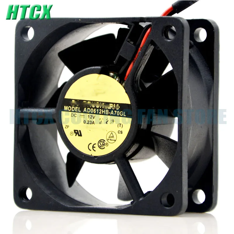 New 6CM 6025 12V 0.23A AD0612HB-A70GL 2-wire Dual Ball Cooling Fan