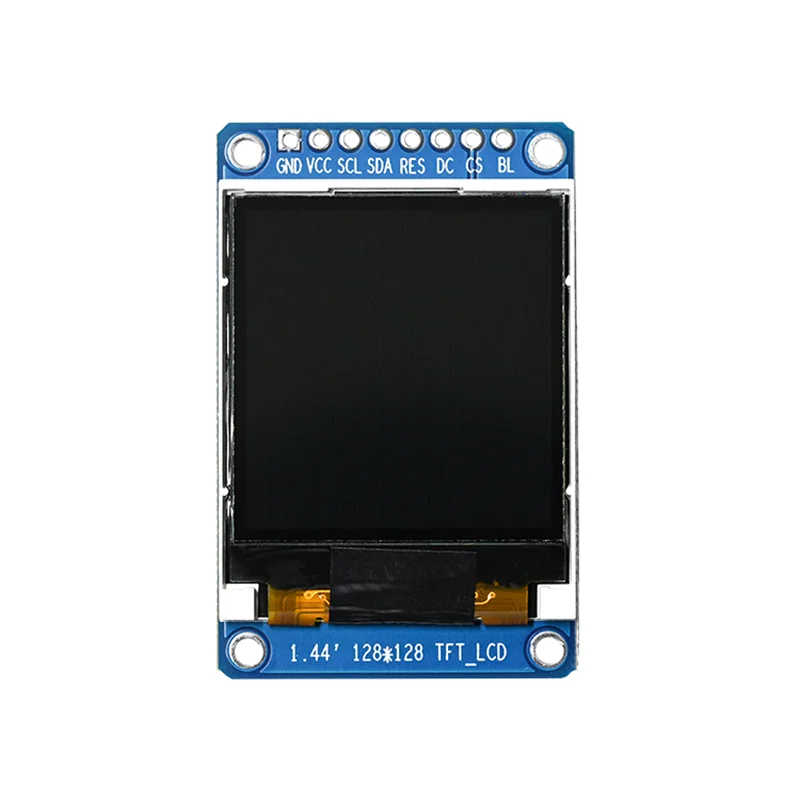 Módulo de exibição lcd tft de 1.44 polegadas, porta serial spi, tela colorida, resolução 128*128, driver st7735, 8 pinos