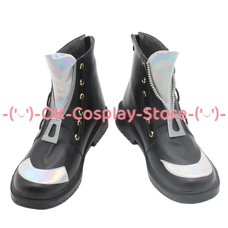 [Aangepast] Nu: Carnaval Eiden Cosplay Schoenen Anime Spel Rollenspel Kostuum Prop Halloween Carnaval Vakantie Feest PU Lederen Laarzen