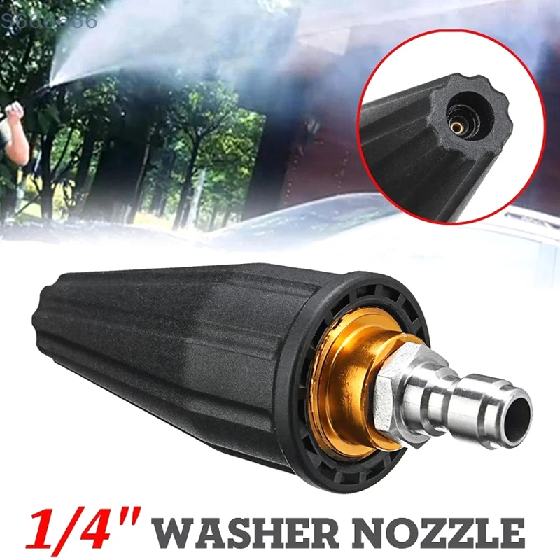 

High Pressure Washer Jet Wash Dirt Blaster Rotating Turbo Nozzle Sprayer Tip 3600 PSI Car Was Tool Accessories