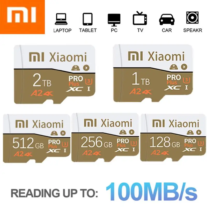 Original Xiaomi Memory Card 1TB 2TB High Speed Micro TF SD Card 512GB SD Card V60 U3 TF Card For Nintendo Switch Ps4 Ps5 Game