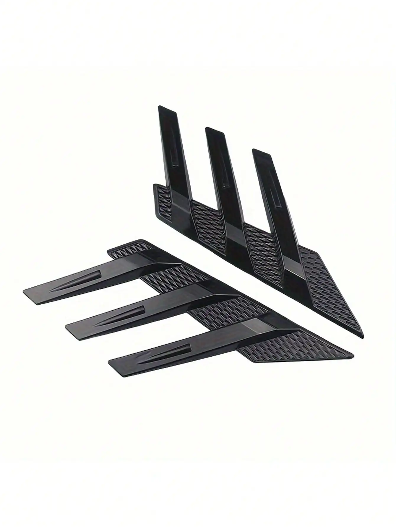 2Pcs Universal Car Rear Window Side Spoiler Deflector, Triangle Louver Decorative Side Wing, Fender Air Vent Modification