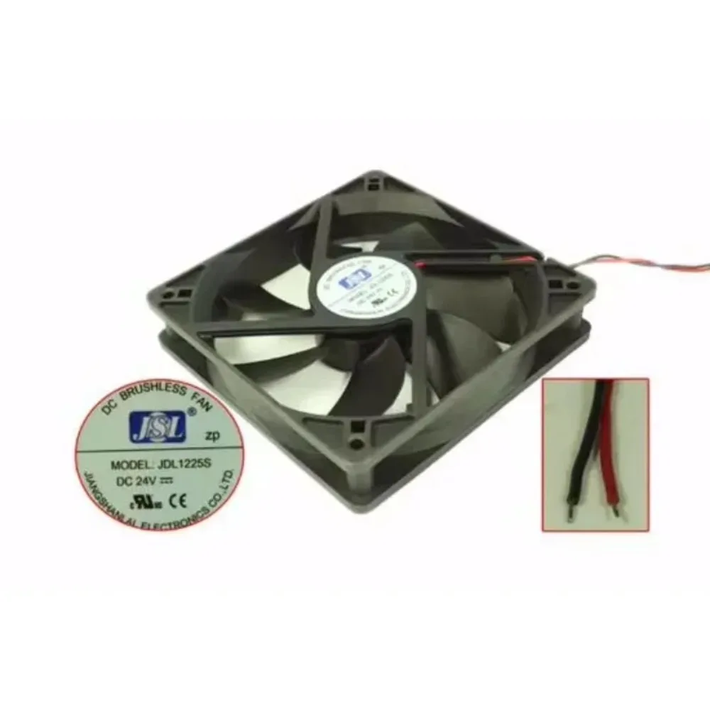 

JSL JDL1225S DC 24V 120x120x25mm 2-Wire Cooling Fan