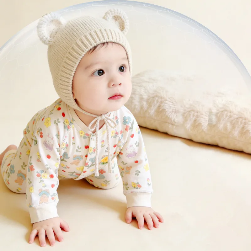 Kids Newborn Spring Autumn Cotton Underwear Newborn Onesie Romper Long Sleeve Loungewear Outfit Bodysuit & One Piece