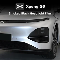 For Xpeng G6 Xiaopeng Car Lamp FilmTransparent Light Black PVC Film Tint Headlight Taillight Wrap Cover Film