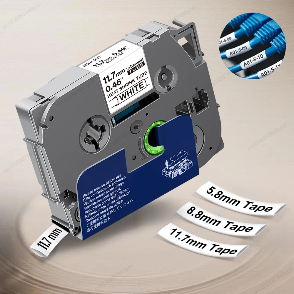 

1PK Hse231 Совместим с тепловыми трубками Brother Hse - 231 Hse211 221 241 251 611 621 631 641 для принтеров с метками Brother P - touch