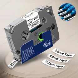 1PK HSe231 Compatible for Brother HSe-231 HSe211 221 241 251 611 621 631 641 Heat Shrink Tube for Brother P-touch Label Printer