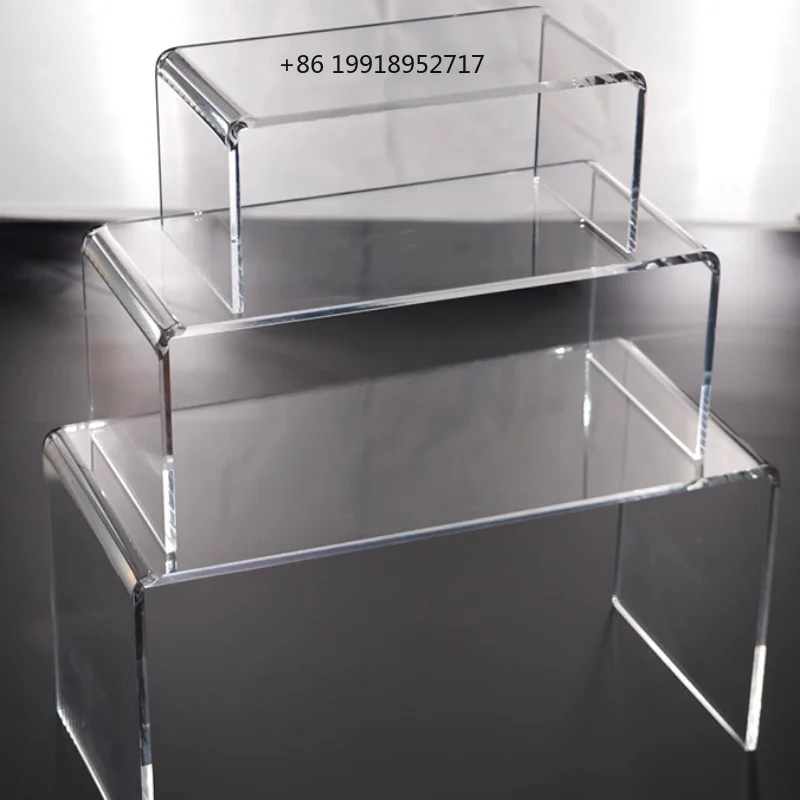 Refrigerator Sort Out Spartition Shelves Acrylic Material U Shaped Transparent Storage Rack Multi Size Toy Model Display Stand