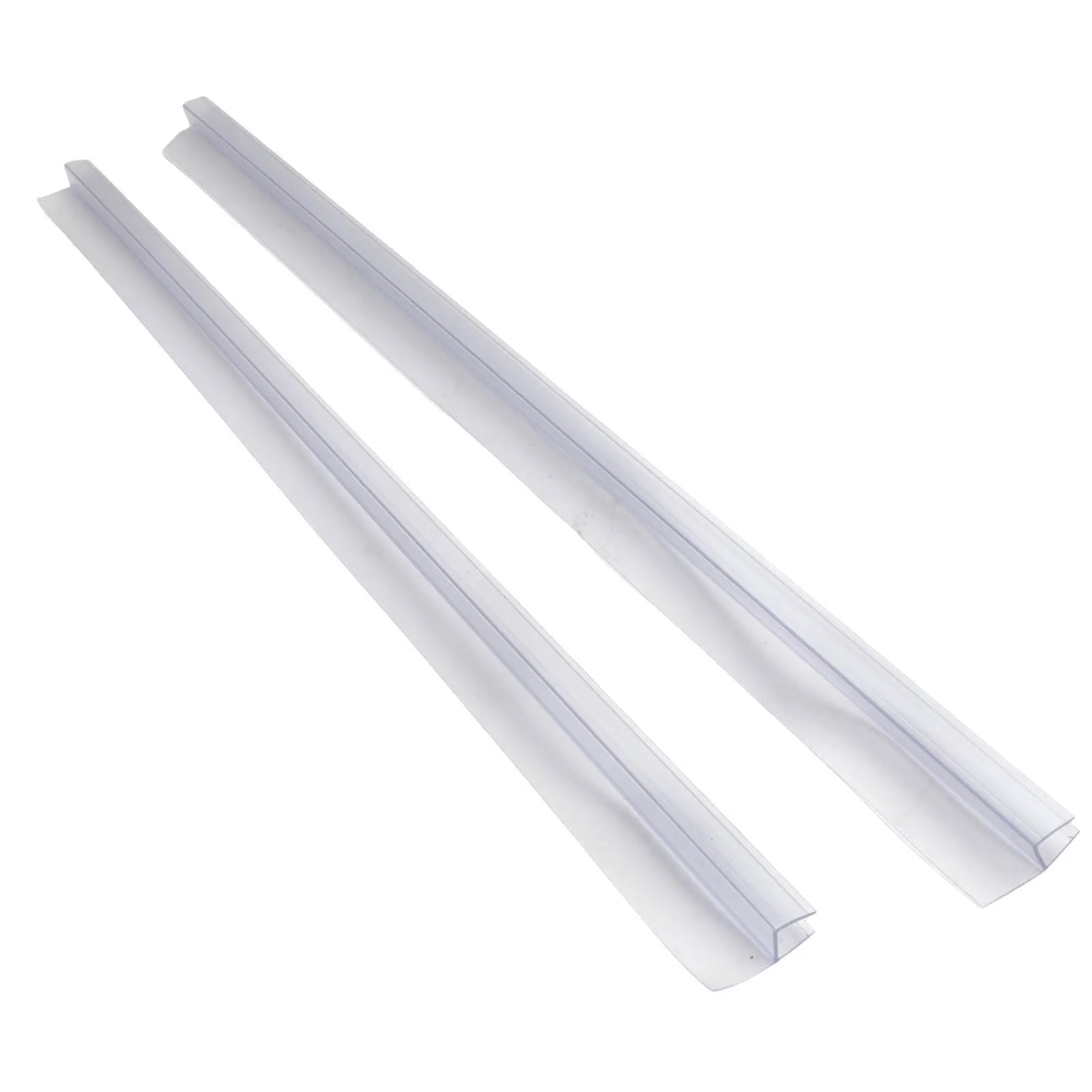 2pc 50cm Replacement Seal Shower Bathroom Door Seal Glass  6/8/10/12/15mm Water Deflector Water Blocking Sealing Strip Household