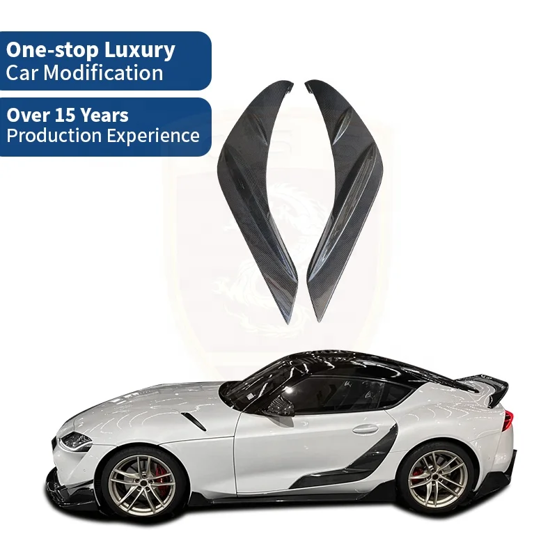 

New Arrival Dry Carbon Fiber Upgrade To Trd Style Auto Parts Car Door Panel For Supra 2019 - 2022