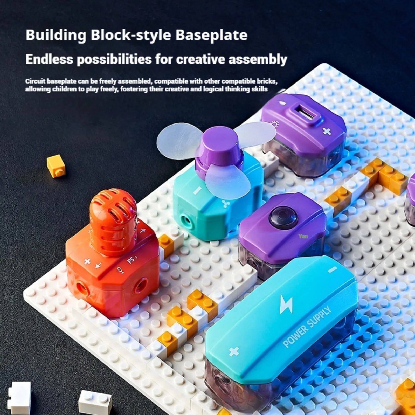 電子ビルディングブロック STEM 科学回路キット DIY 物理実験知育玩具学習ギフト子供男の子女の子