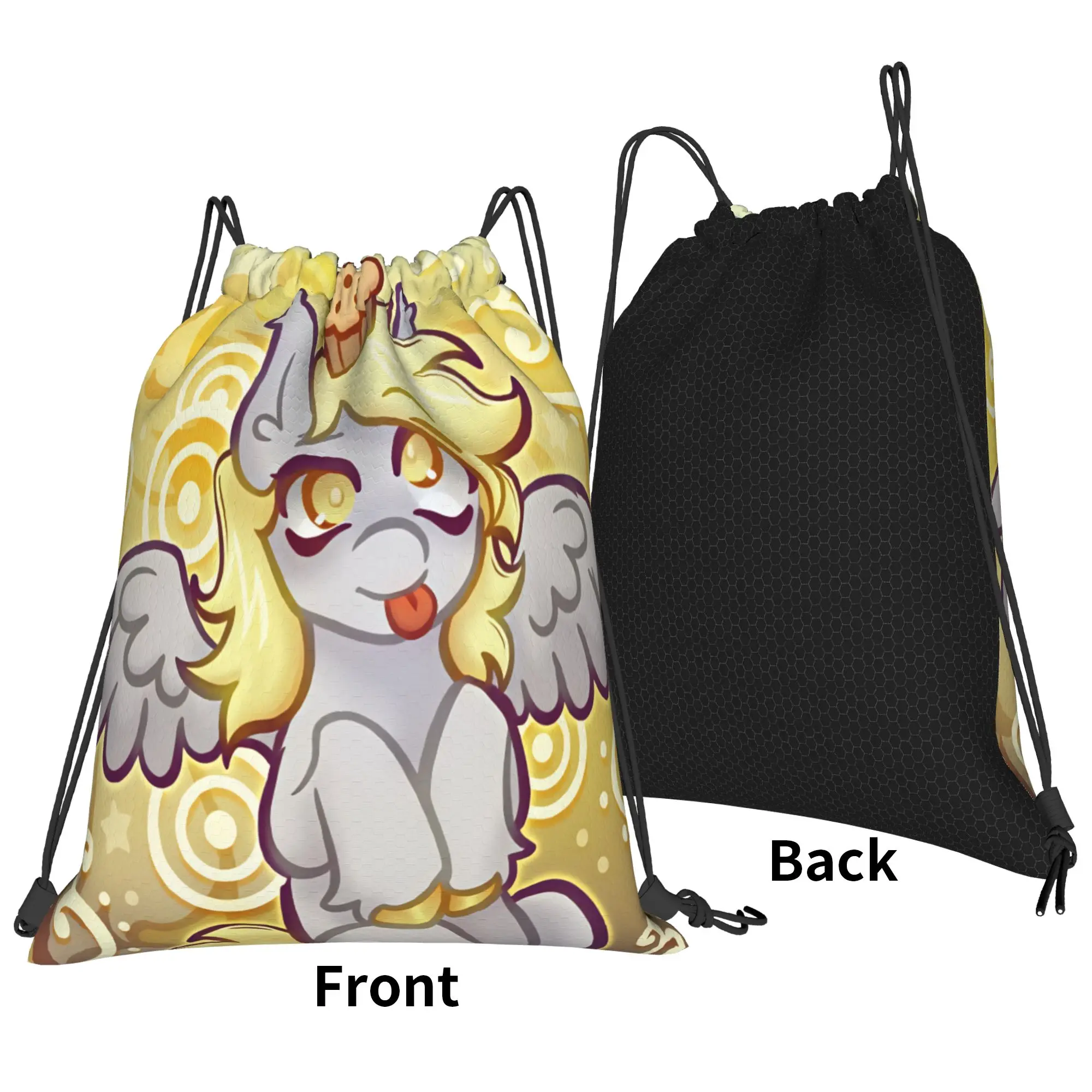 Derpy Muffins Hooves Drawstring Bag  Fashion Large Sackpack String Bags Unisex Gym Fitness Backpack