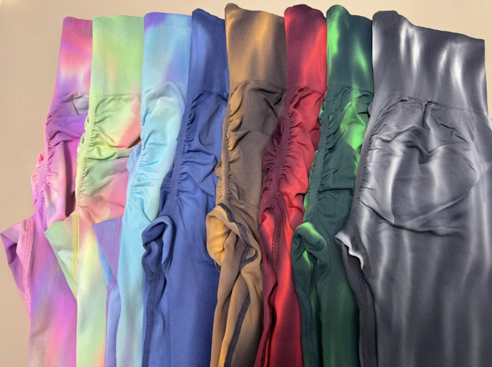 Neue Frauen Tie Dye Hohe Taille Legging Push-Up Scrunch Gym Sport Yoga Hosen Elastische Weiche Strumpfhosen Workout Booty Leggins Nylon – Detail 34