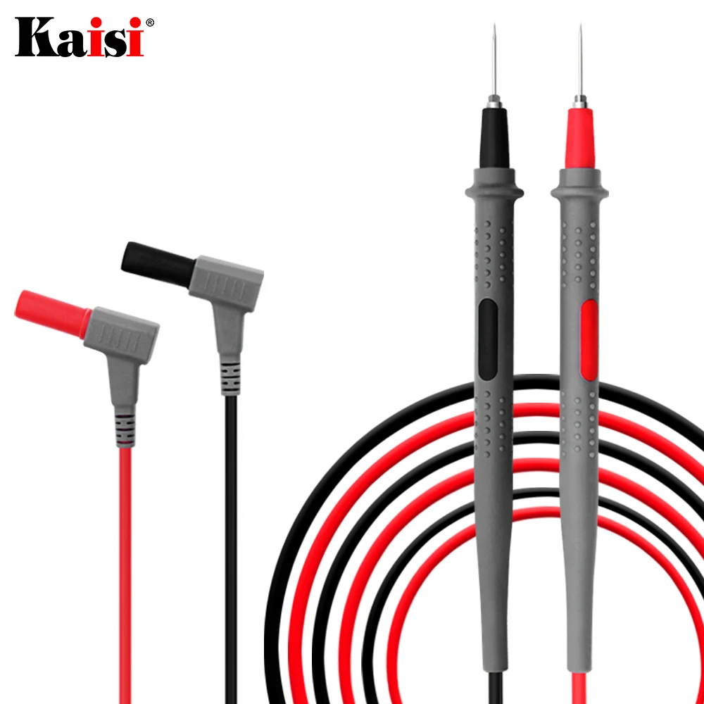 K-2205 1 pair Superfine Digital Multimeter Probe Test Leads Needle Tip Universal Tester Probe Wire Pen Cable Multimeter Lead kit