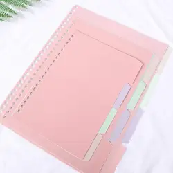 4Pcs/set A5 B5 A4 Binder Index Dividers Index Page for Loose-leaf Notebook Scrapbook Stationery Bookmark School Office Supplies