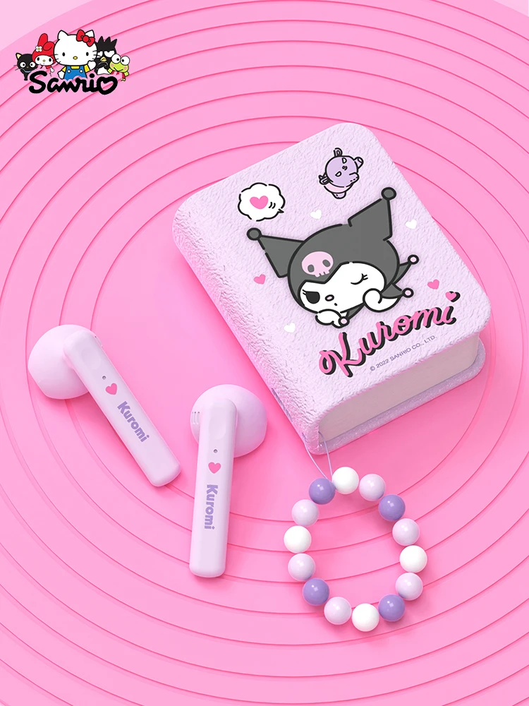 Sanrio Kuromi auricolari Bluetooth Cinnamoroll True Wireless Headset Pochacco Sport riduzione del rumore Touch Control giochi cuffie