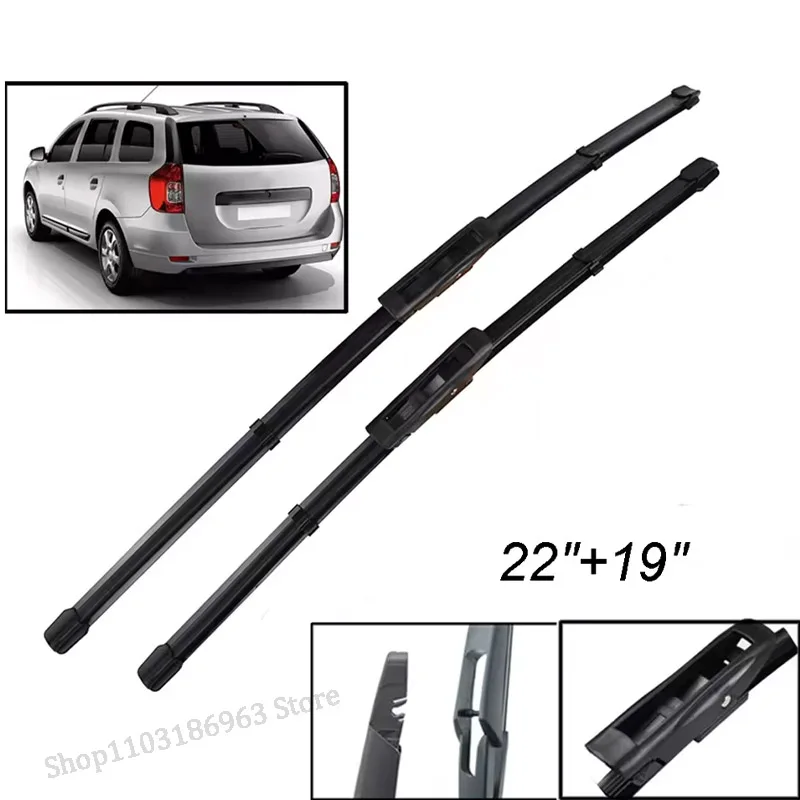 

Wiper Front Wiper Blades Set For Dacia Renault Logan 2016 - 2023 Windshield Windscreen Window Brushes 22"+19"