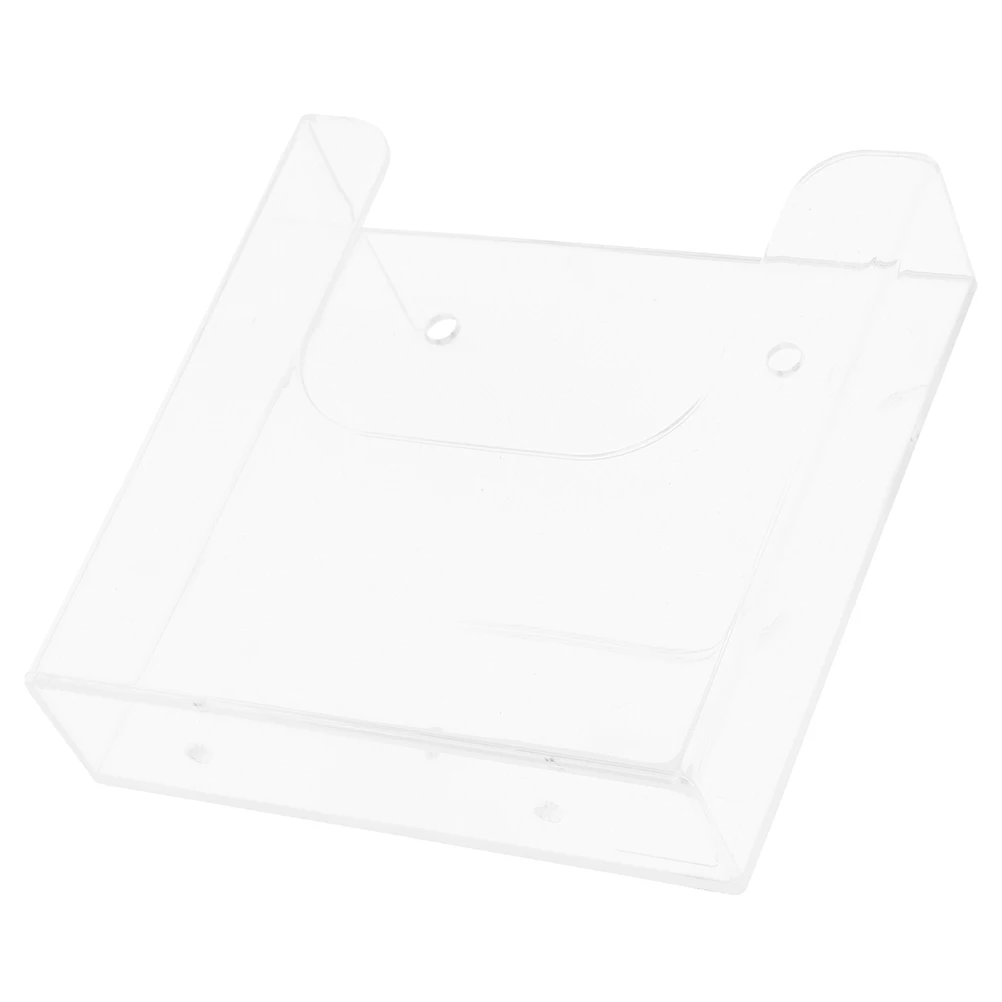 

Acrylic Wall Mount File Holder Magazine Rack for Office Home A4 Size Hanging Information Organizer Storage Solution