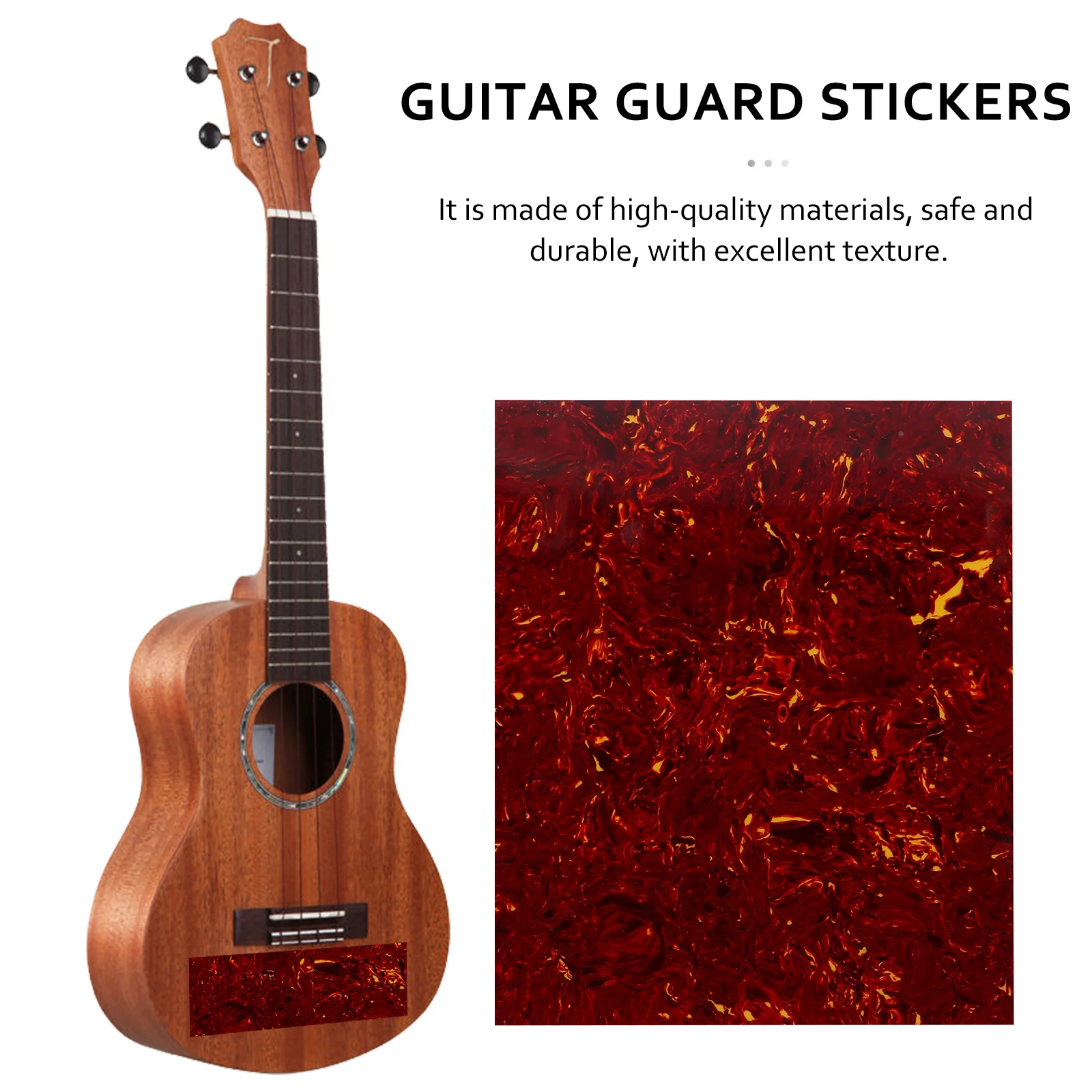 

Guitar Pick Sticker Guard Blanks Anti Scratch Protector for Red Acoustic Pickguard Diy