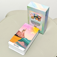 Mystic Soul Tarot 78 Pcs Cards, Vibrant Colors Throughout The Deck 10.3*6cm, To Uplift The Energy of The Reader