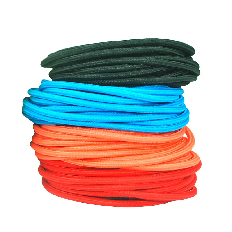 2 Meters/Lot different Colours,Vintage Fabric Copper Eletrical Wire(2*0.75mm) Fabric Wire Cord