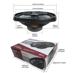 2 ADET 6X9 inç (2X1200 W) 2400 W 5-way araç monte hoparlör, koaksiyel, tam frekans ve yüksek sadakat modifiye araçlar için seçim Satışta ilk 10 bir çift hoparlör, 5 inç no. 3