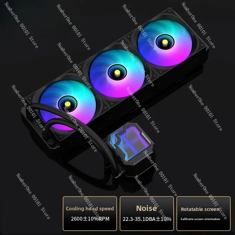 

Интегрированный радиатор с водяным охлаждением | Корпус для компьютера с 360-градусным охлаждением и функцией отображения температуры.