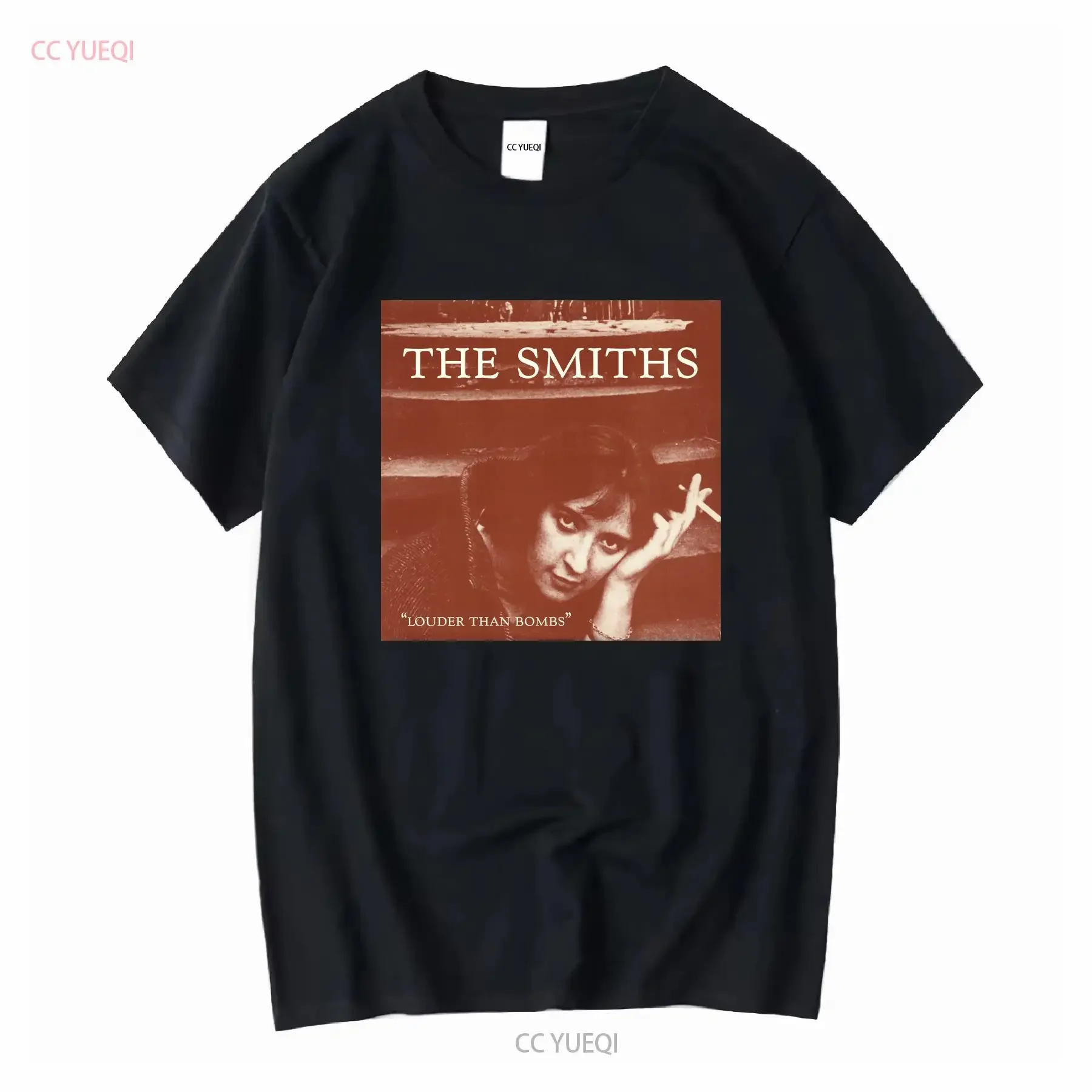The Smiths louder than bombs t_shirt vintage Washed streetwear designer clothes Stretched Breathable Slightly Comfortable