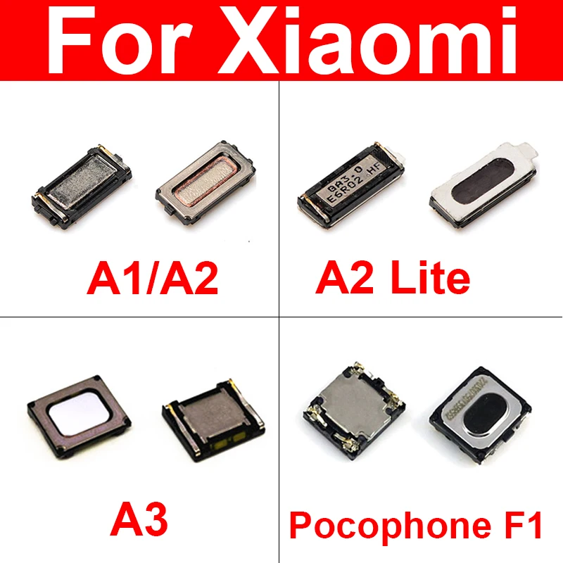 Earpiece Speaker For Xiaomi Mi A1 A2 Pocophone F1 A3 Lite Ear Speaker Sound Earphone Ear Piece Flex Cable Replacement Parts